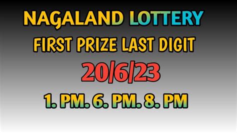 dear lottery first prize last number target